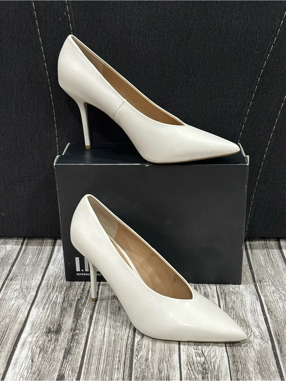 I.N.C. International Concepts Sarielle Pointed-Toe Pumps Bone Size 12 M